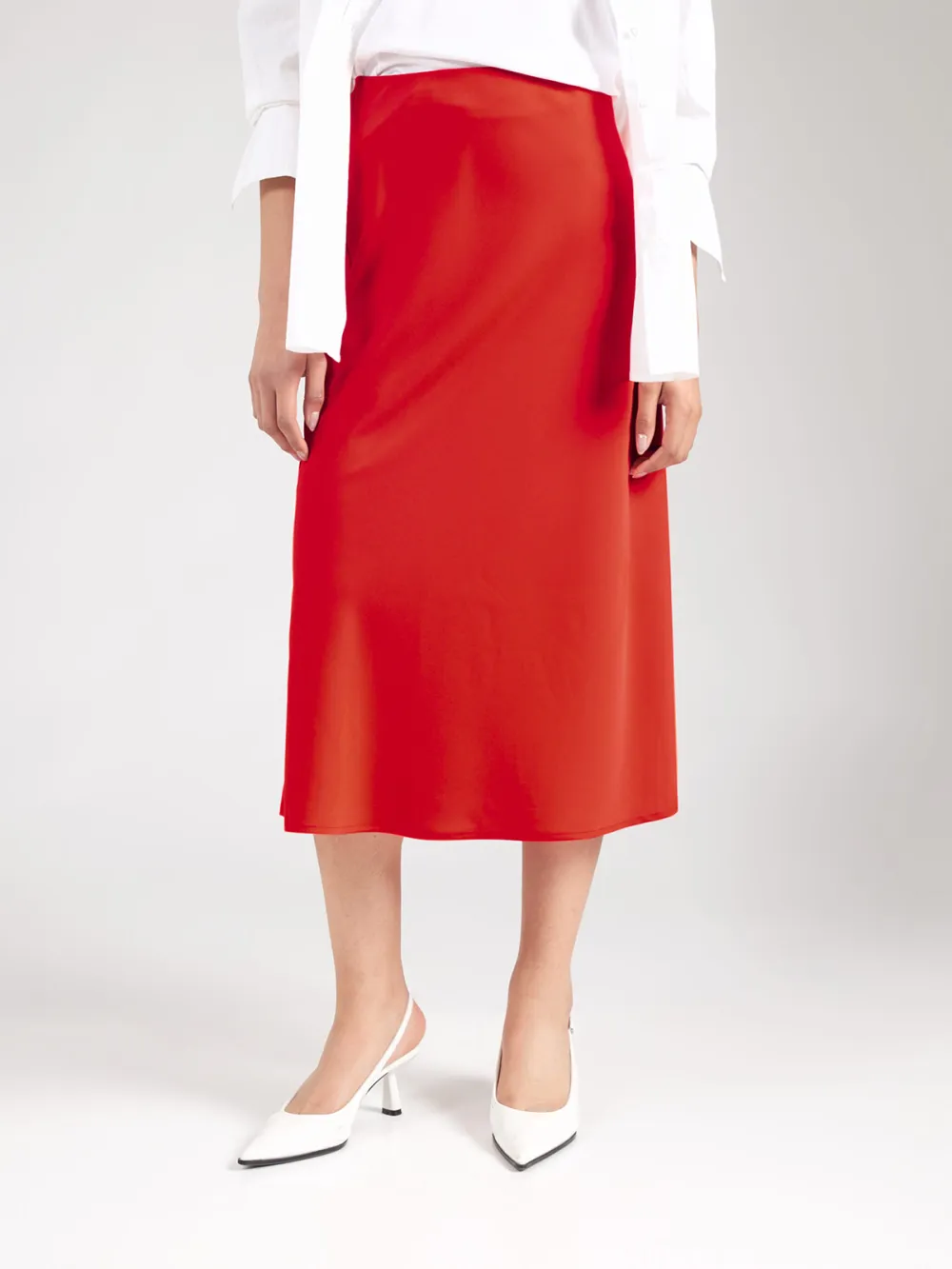 Smooth Fabric Casual Style Skirt