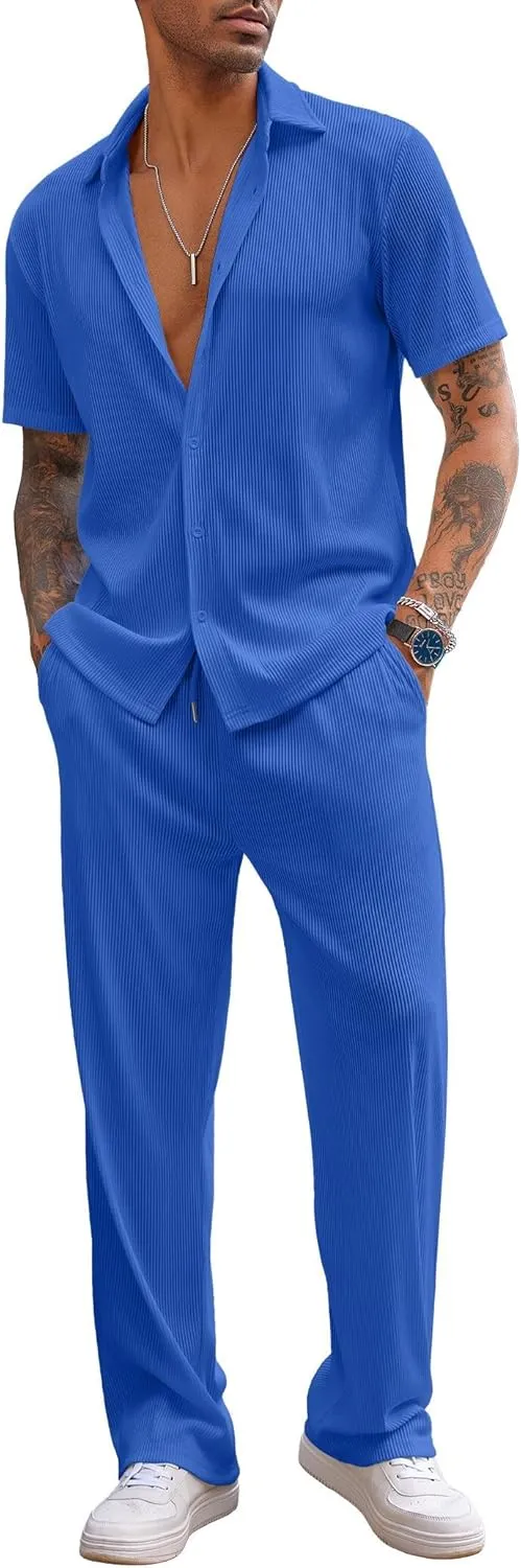 2-Piece Men's Casual Beach Outfit