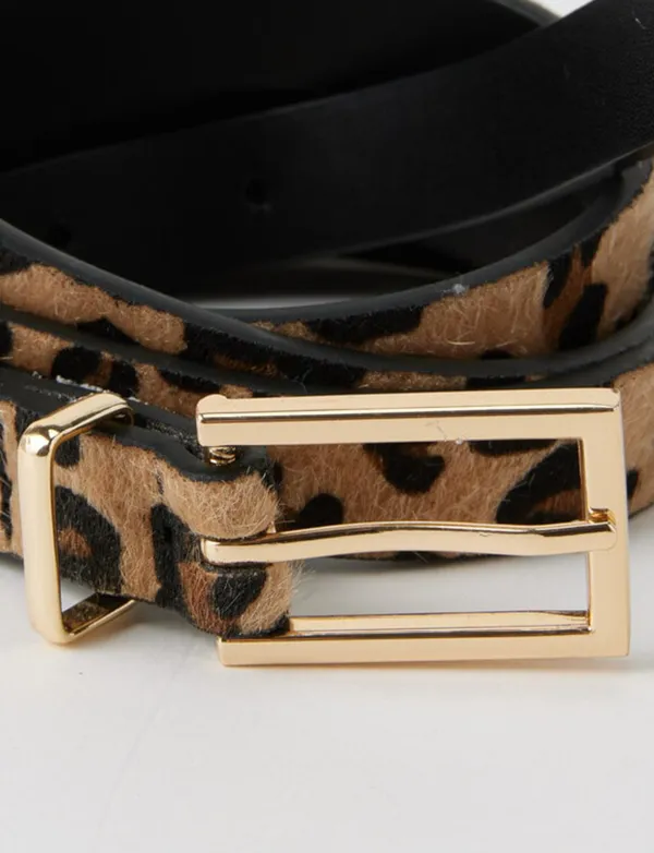 Fashion Creative Leopard Leather Belt