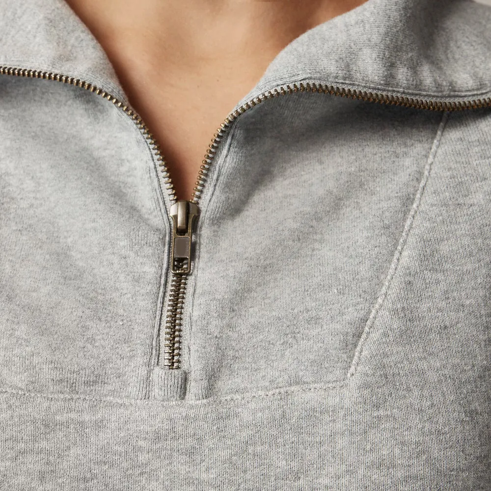 Half Zipper Terry Rollneck Sweatshirts