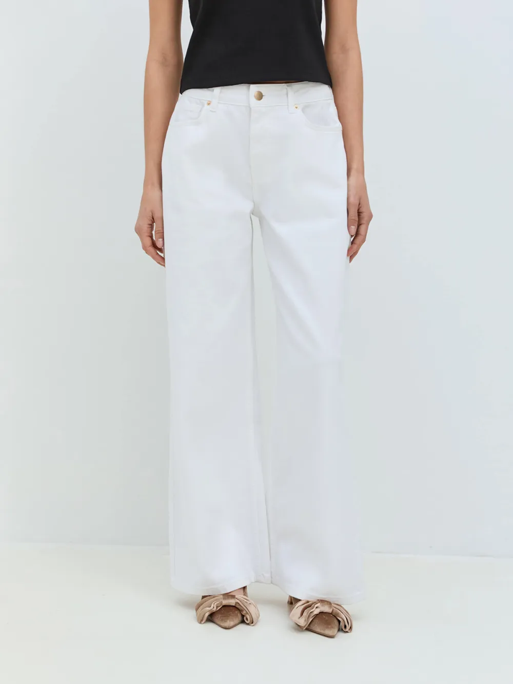 Skinny Mid-Waist Casual Style Jeans