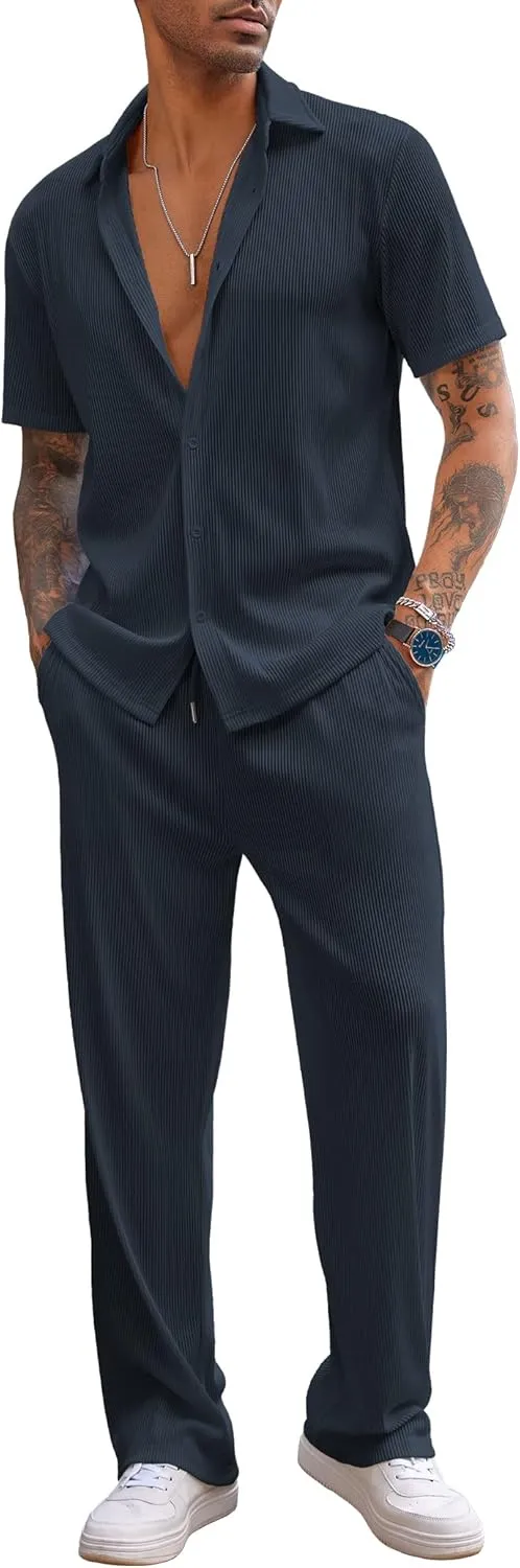 2-Piece Men's Casual Beach Outfit