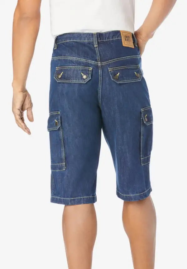 Denim Cargo Shorts