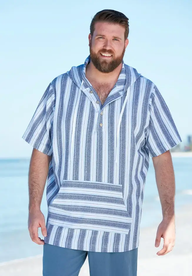 Gauze Short-Sleeve Hoodie