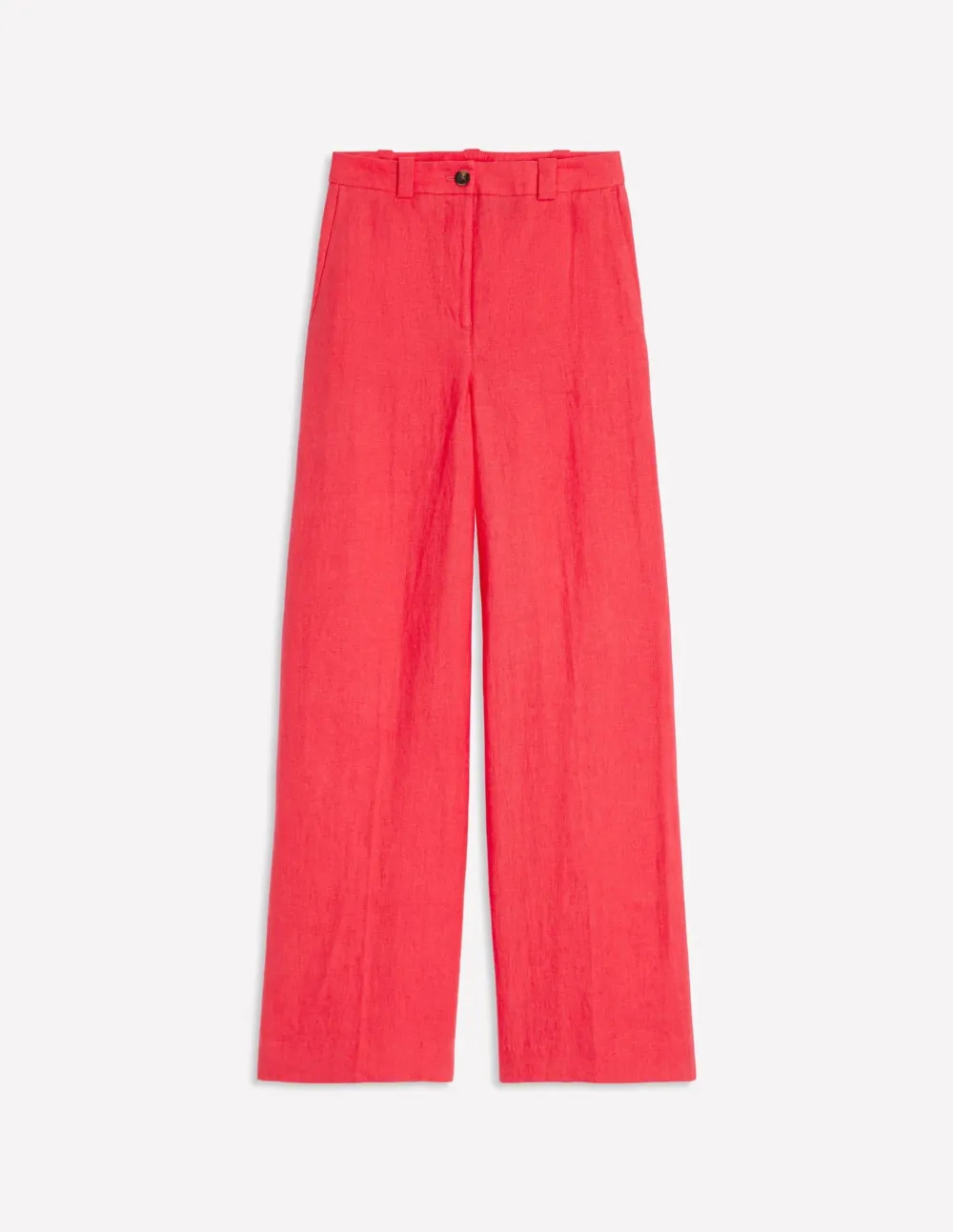 Hot Pink Wide - Leg Linen Pants