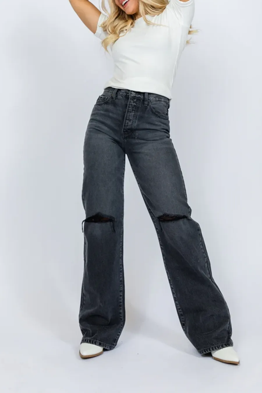Black Regular Denim Jeans