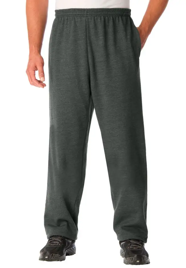 Fleece Open-Bottom Sweatpants