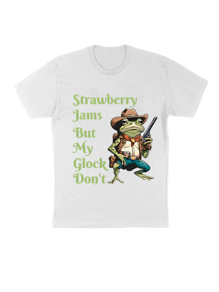 Western Cowboy Frog Print T-Shirt