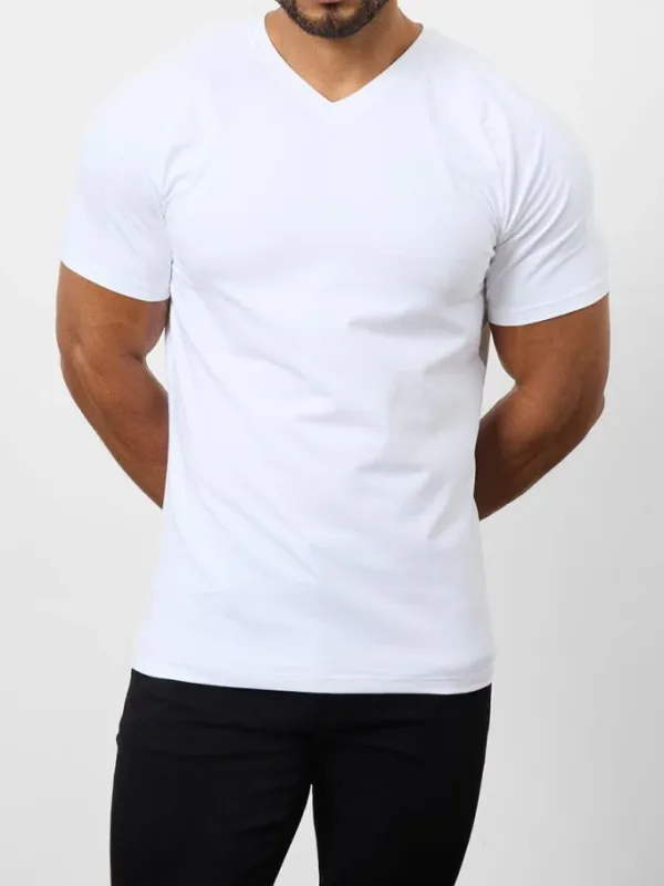 Men's Soft  Leisure V-Neck 5-Pack