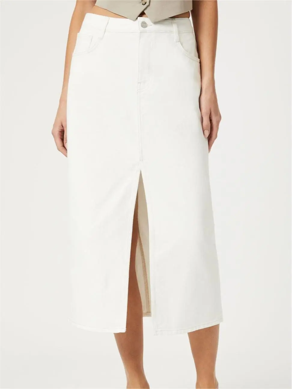 Casual Cotton Denim Skirt