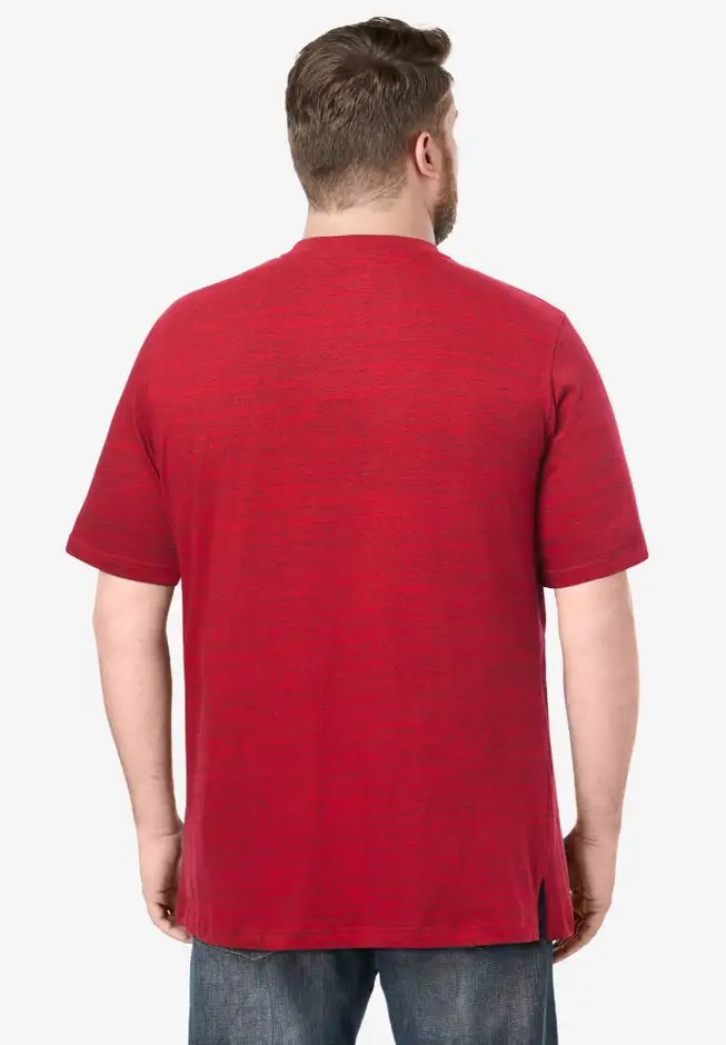 Shrink-Less Lightweight Henley T-Shirt