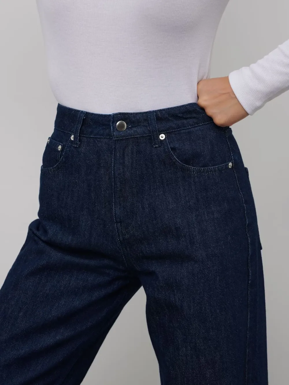 Colored Denim Casual Style Jeans