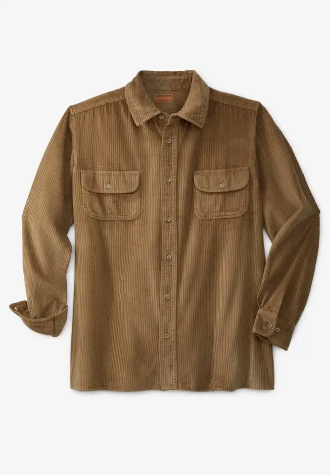 Long-Sleeve Corduroy Shirt
