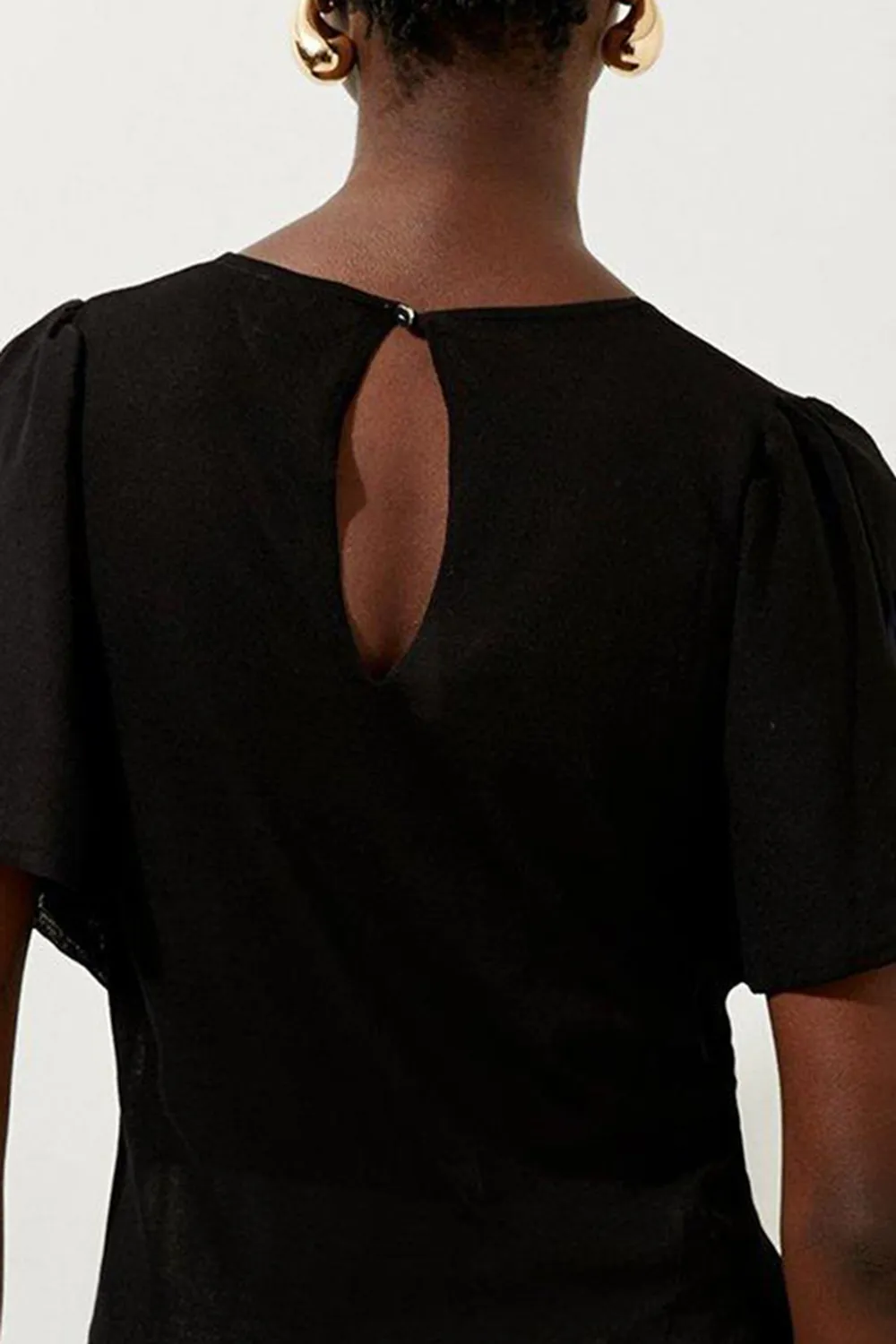 Lightweight Viscose Blend Summer Knit Angel Sleeve Top