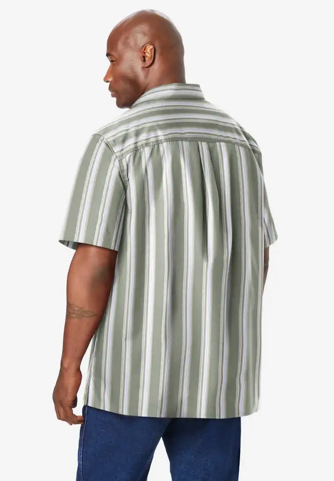 Striped Short-Sleeve Sport Shirt