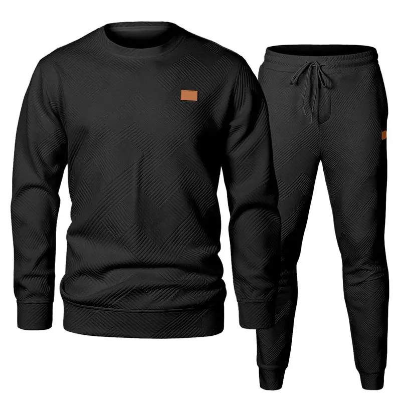 🔥Last Day Promotion 89% OFF🔥Men's 2-Piece Knitted Casual Suit - Sweatshirt & Pants for Daily Lounge Wear