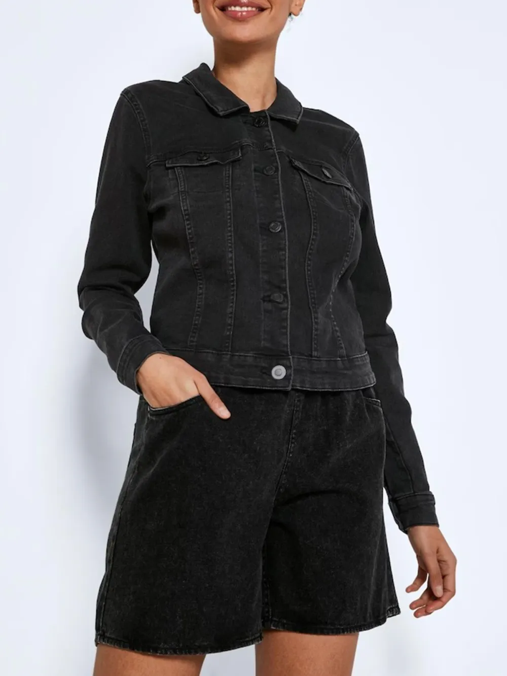 Plain Colored Between-Season Jacket