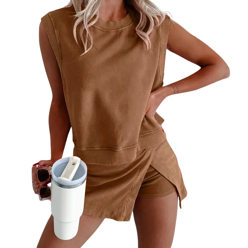 Women Two 2 Piece Skirt Sets Summer