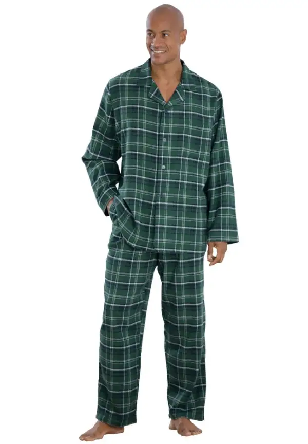 Plaid Flannel Pajama Set