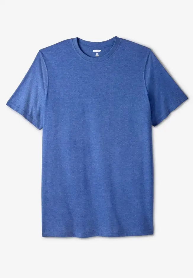 Shrink-Less Lightweight Longer-Length Crewneck T-Shirt