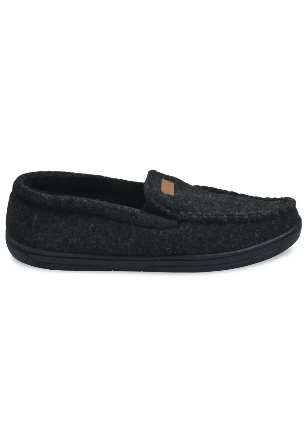 Mens Faux Wool Mocassin Slipper With Velour Lining Slippers