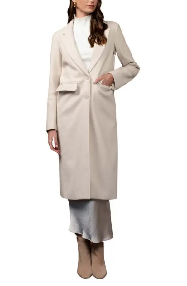 Notched Collar Coat