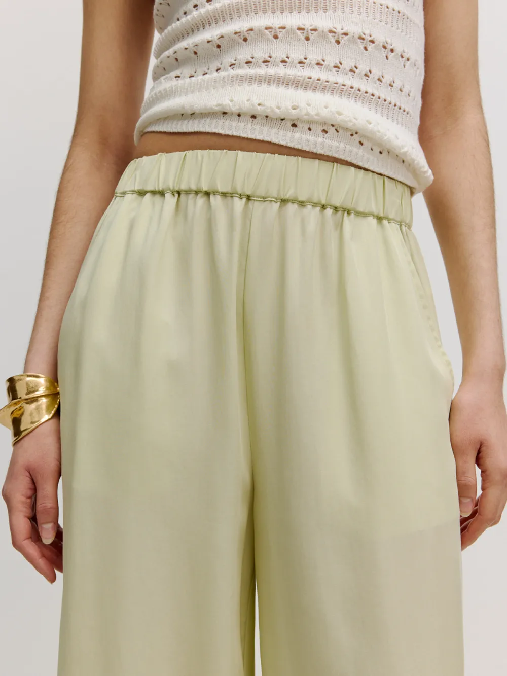 Casual Style Wide Leg Pants