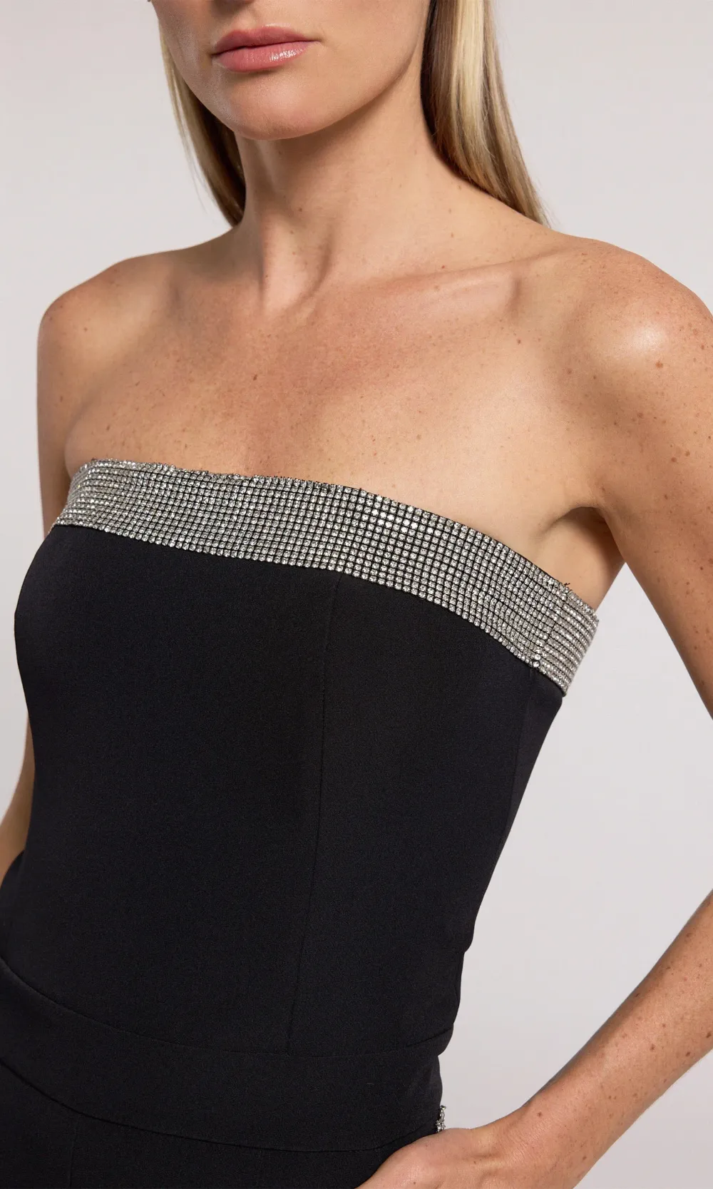 Unique Design Tube Top Jumpsuit