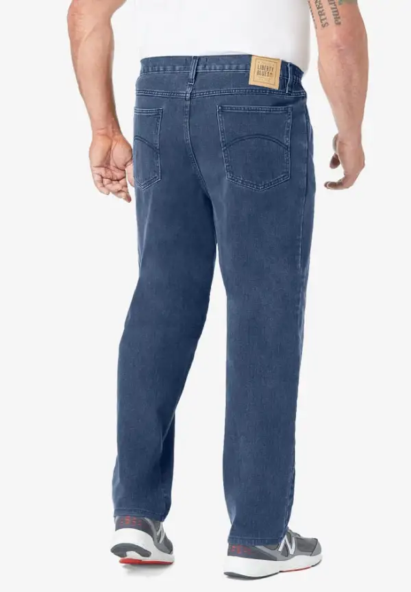 Straight-Fit Stretch 5-Pocket Jeans