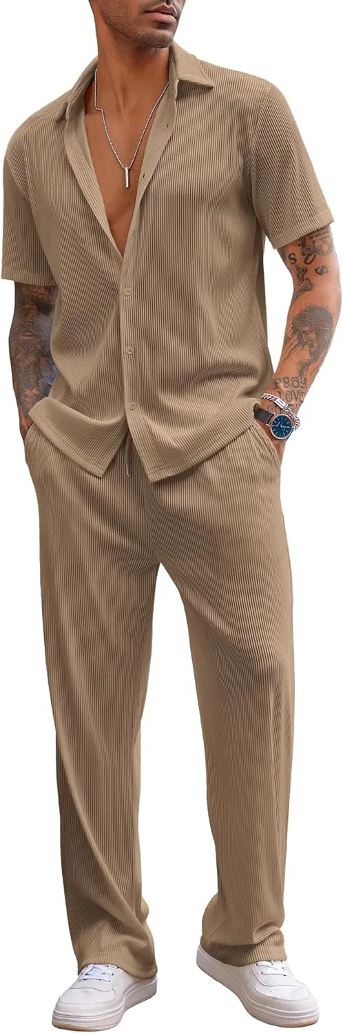 2-Piece Men's Casual Beach Outfit