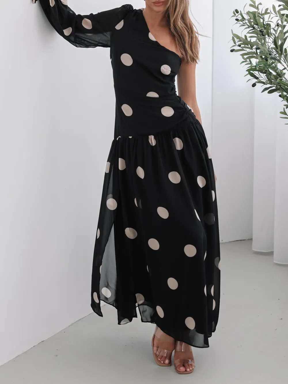 Black Spot Casual Style Dress