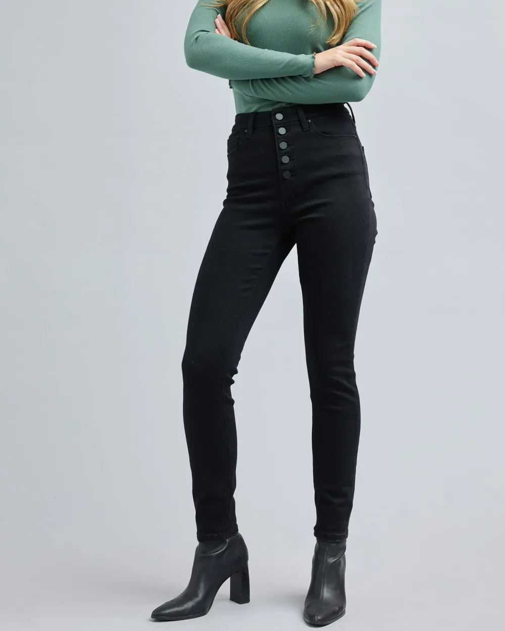 Black High Rise Skinny Jean