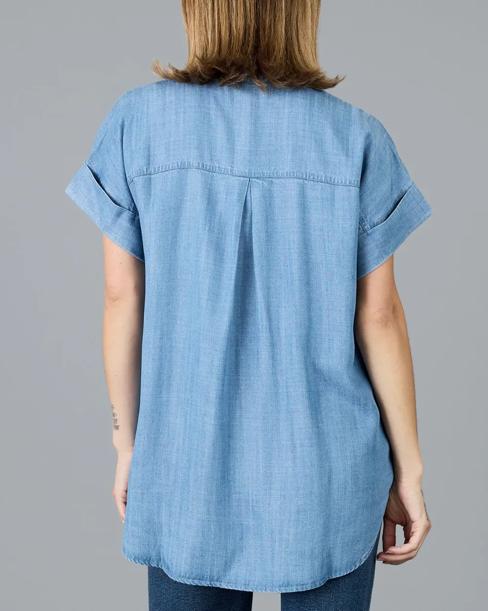 Loose Fitting Denim Shirt
