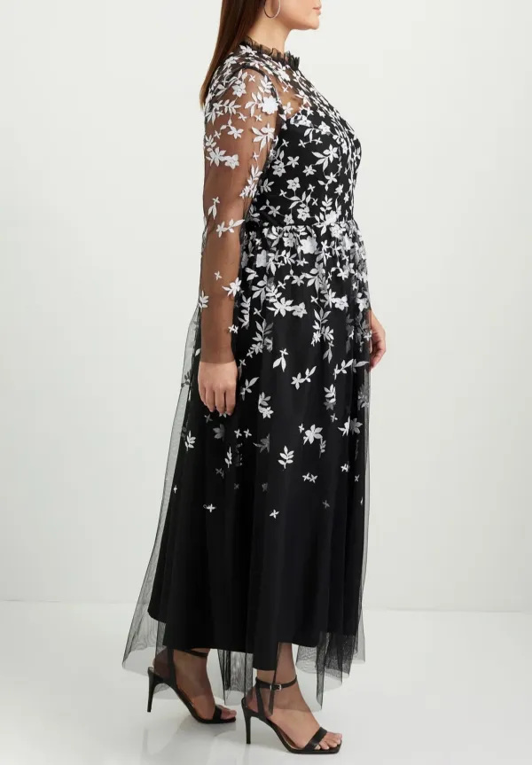Round Neck Double Layered Dress
