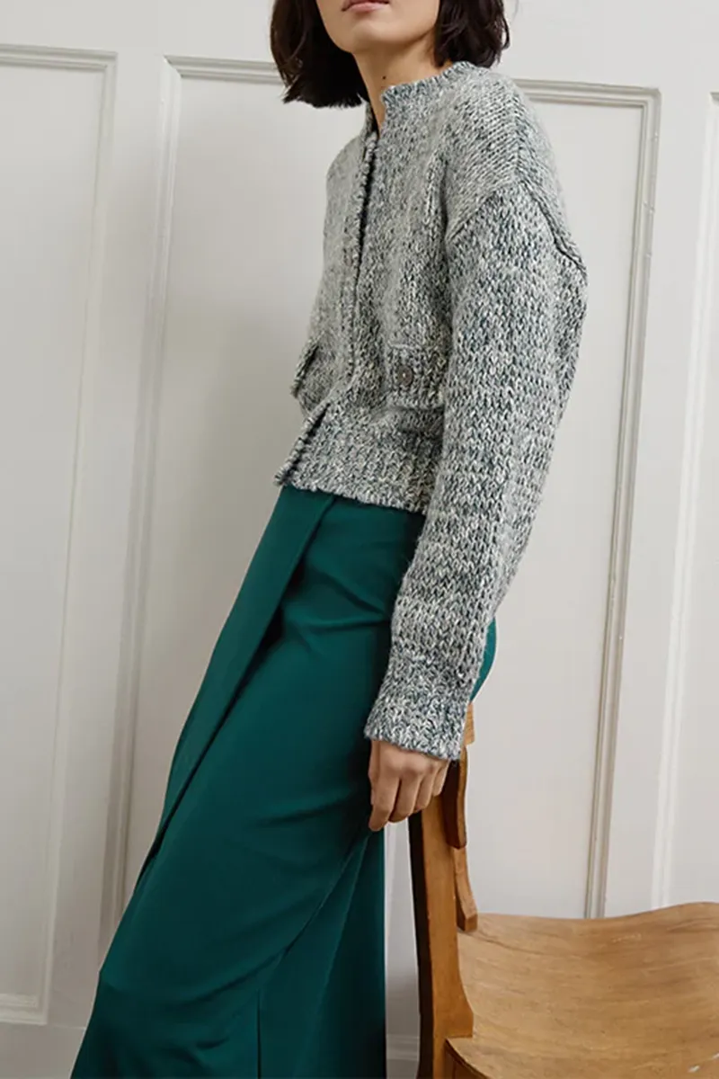 Asymmetric Wrap Style Midi Skirts