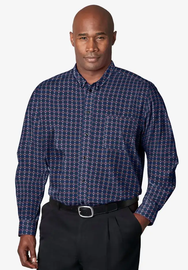 Wrinkle-Free Button-Down Collar Dress Shirt