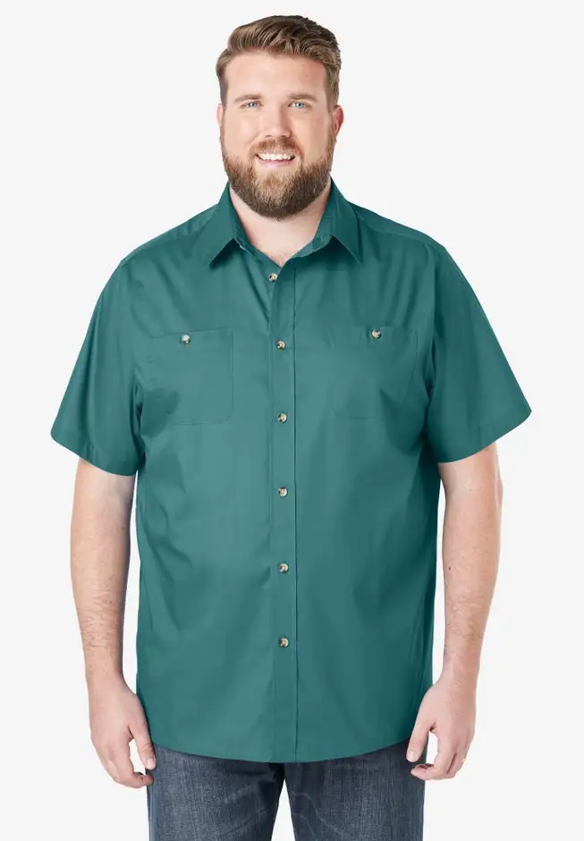 Short-Sleeve Pocket Sport Shirt