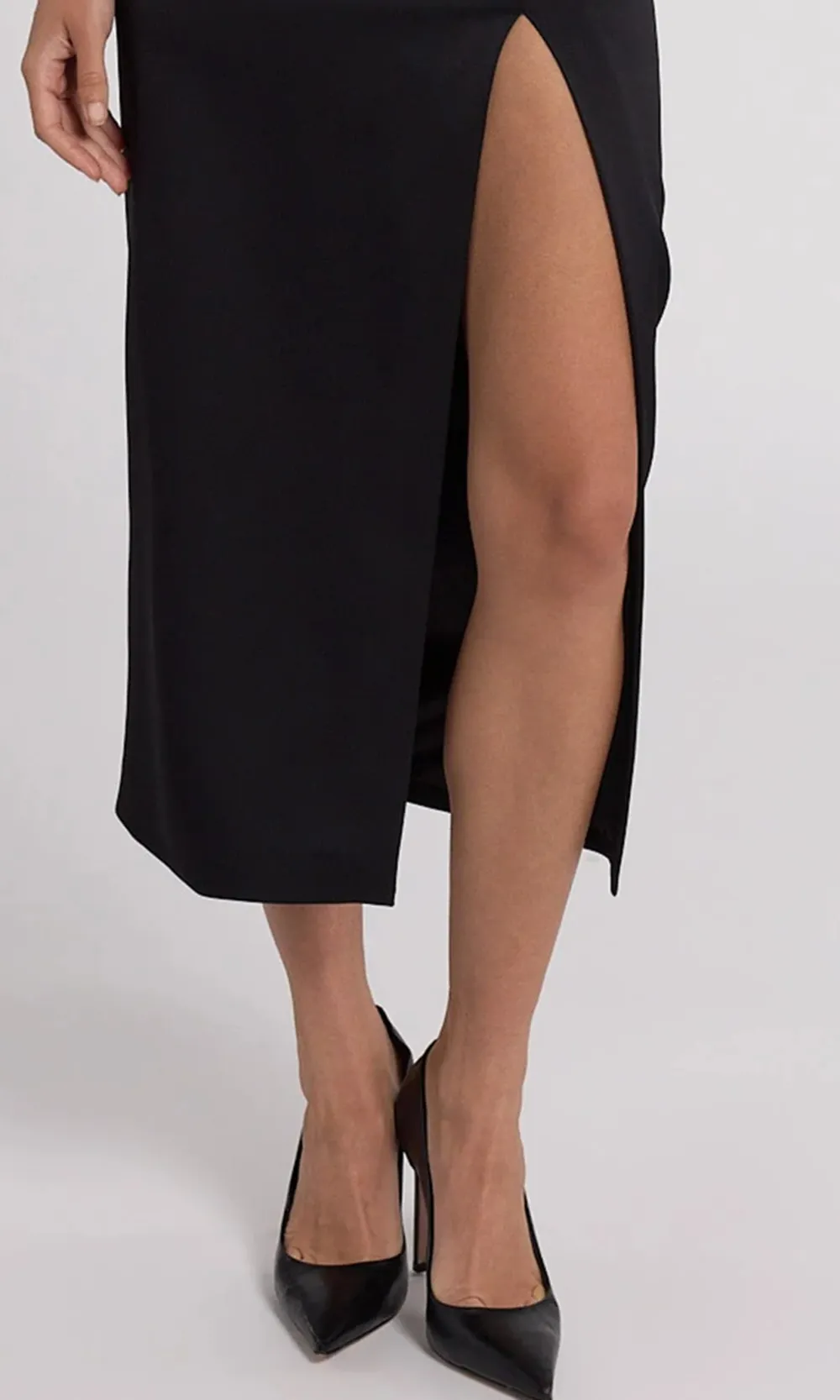 Raven Lace Combo Halter Dress