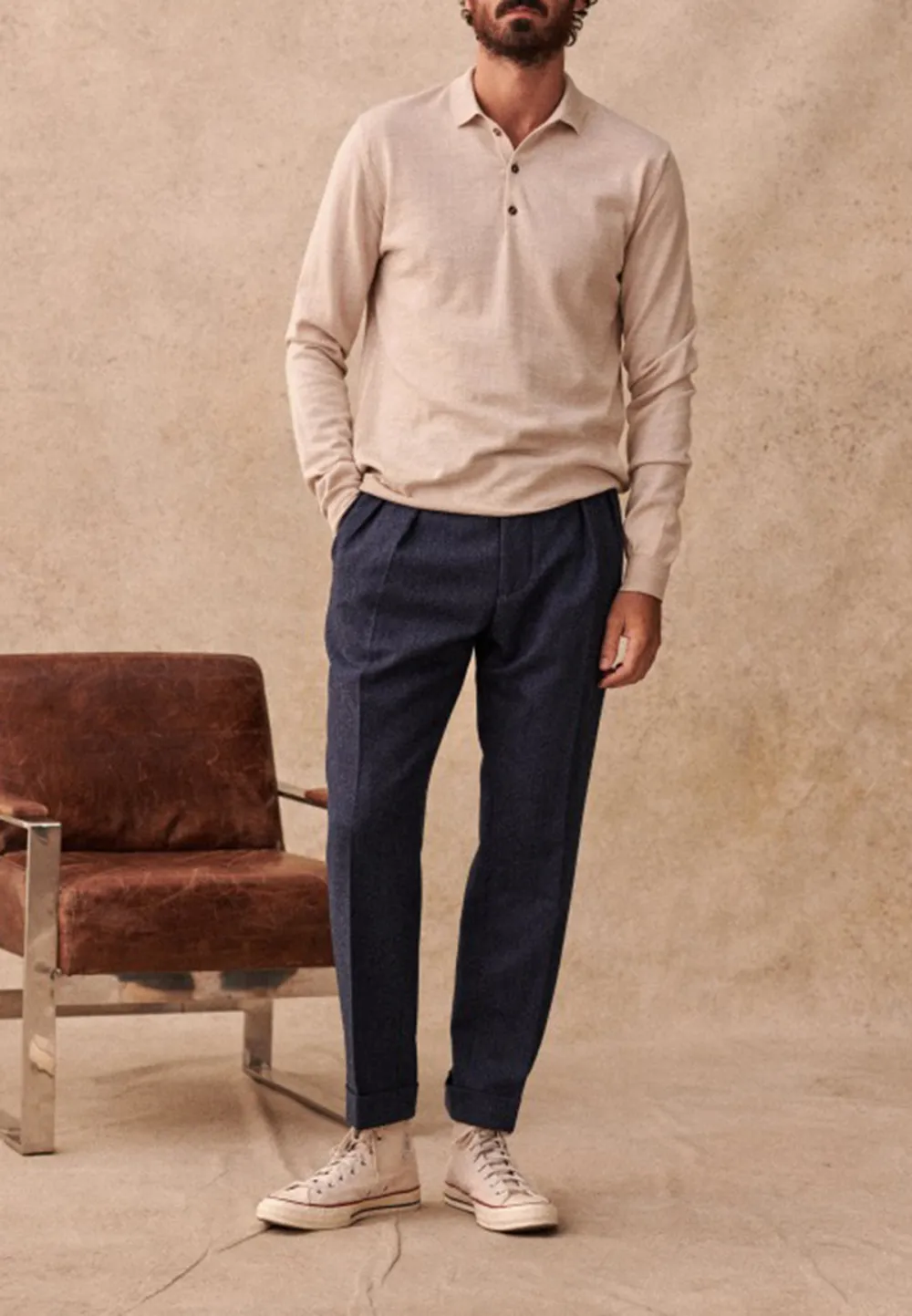Sweater-Mottled Beige