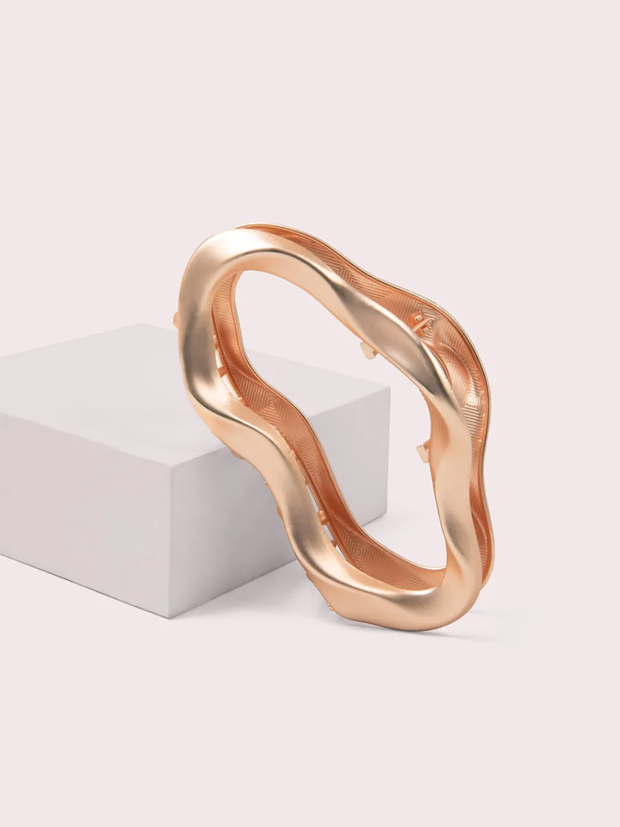 Rose Gold Wave Hair Claw