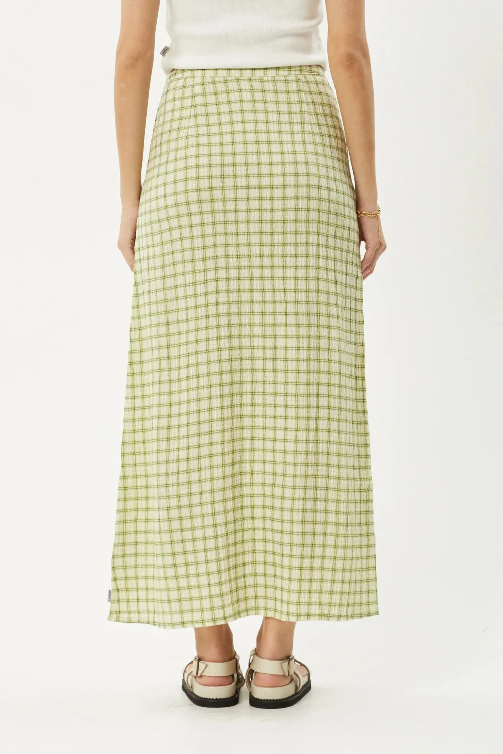 Classic Versatile Yellow Plaid Skirt