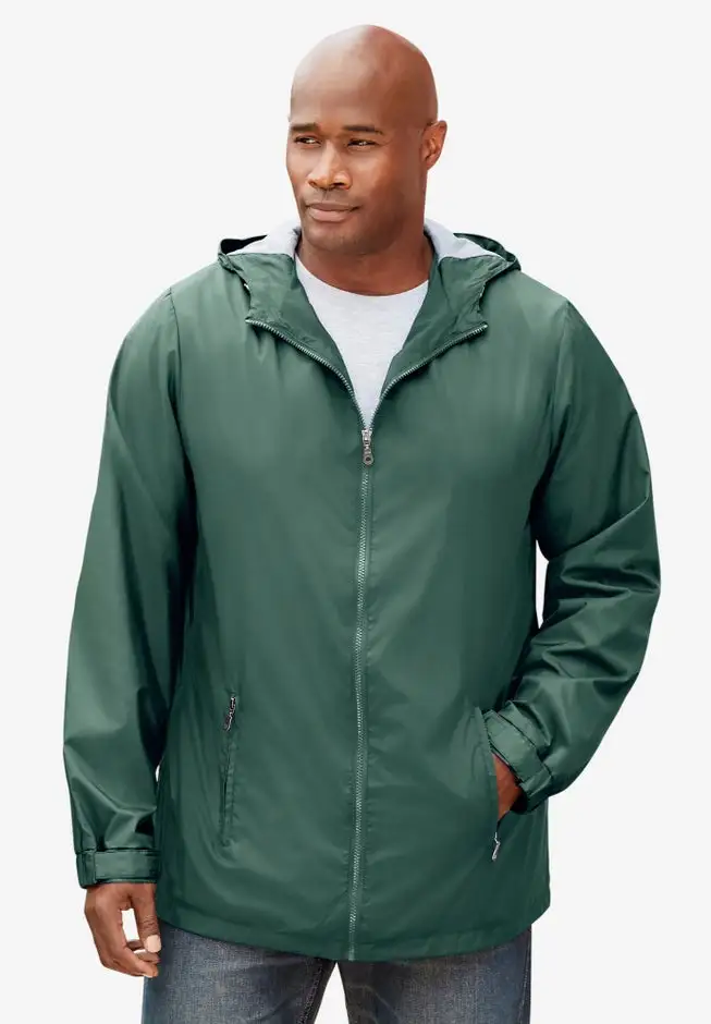 Jersey-Lined Windbreaker