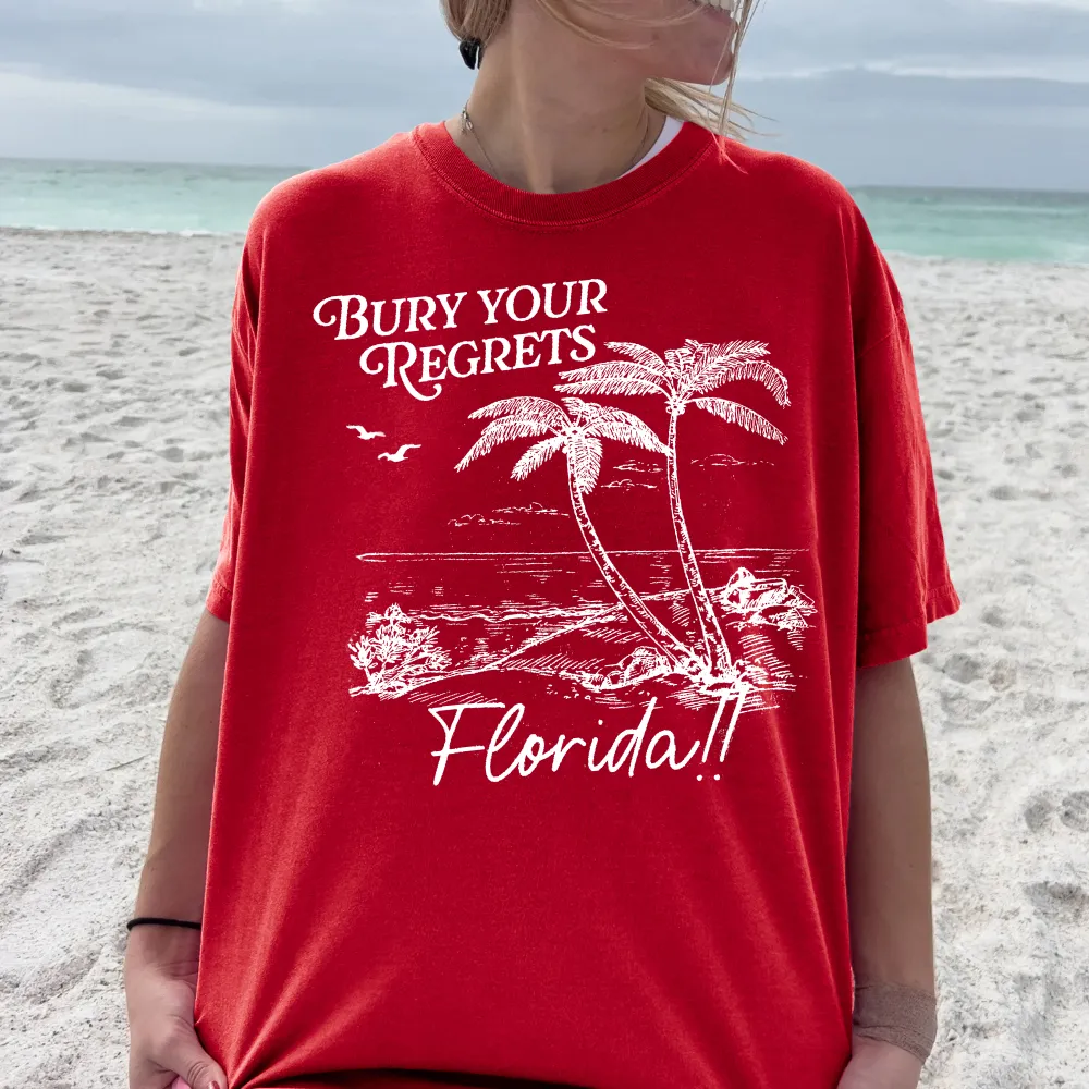 Florida Beach Scene Graphic Tee