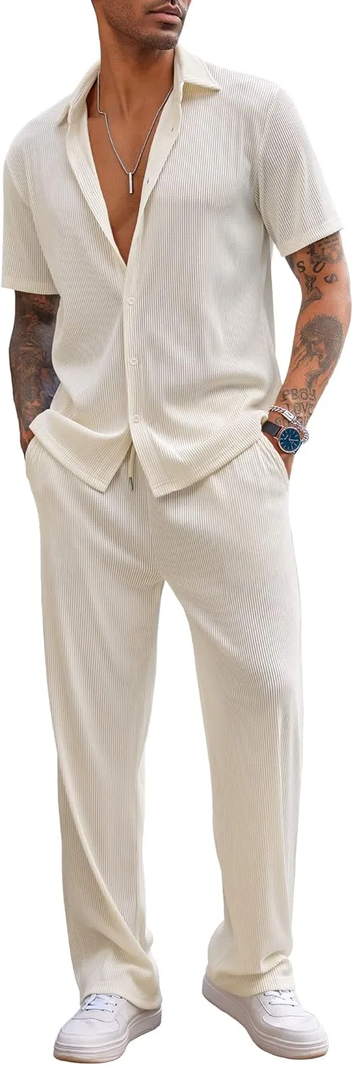 2-Piece Men's Casual Beach Outfit