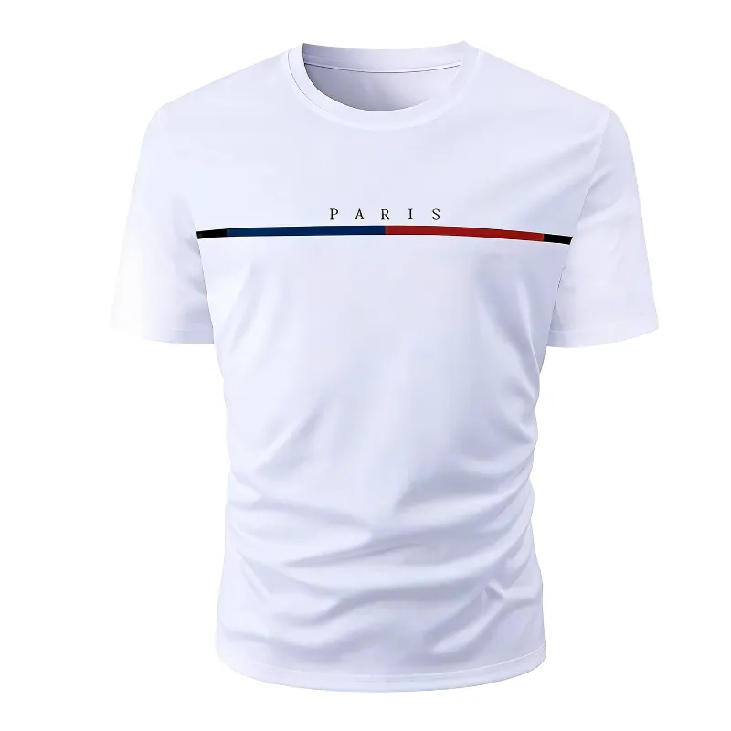 Men's Letter Graphic Tee Tops