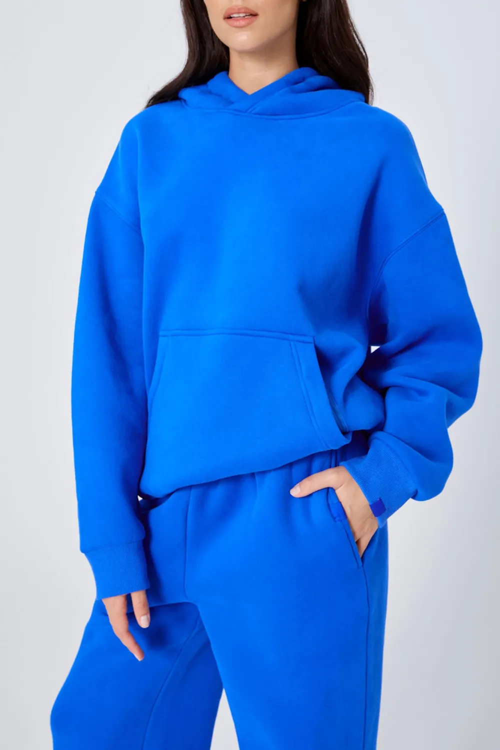 Soft And Comfortable Breathable Loose Blue Hoodie