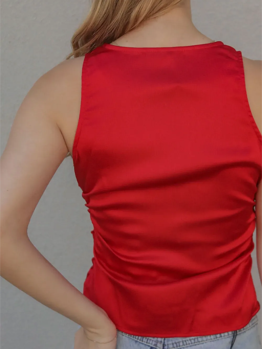 Satin Knot Front Camisole