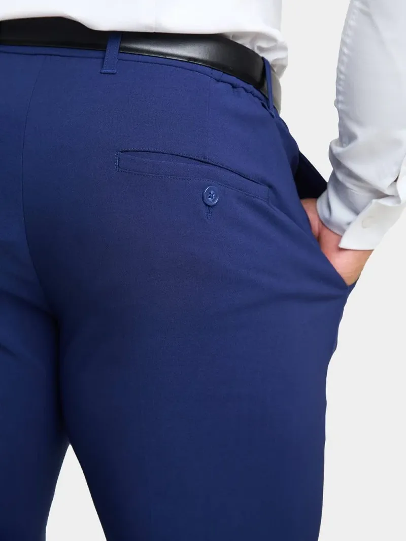 Ink Blue Hight-End Comfortable Suit Trousers