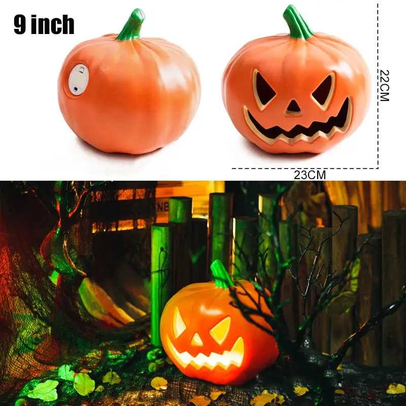 Halloween Pumpkin Led Light Lamp Creative Lantern Decoration Flashing Light Gypsophila Ghost Festival Dress Up Glowing