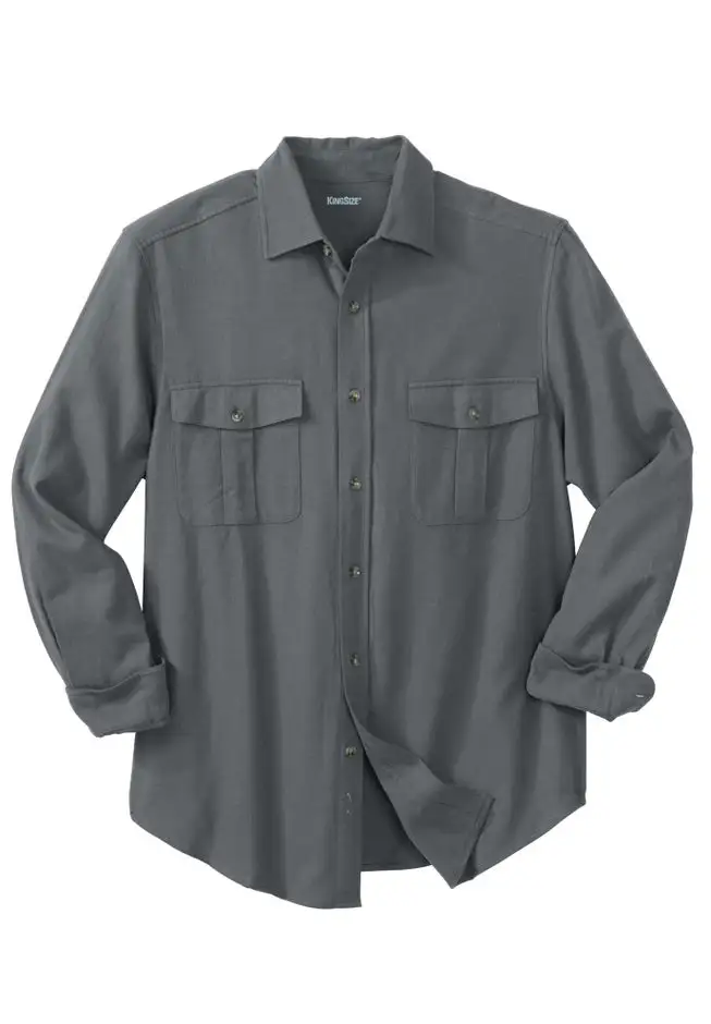 Signature Solid Flannel Shirt